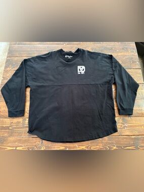 **DISNEY** Black Long-Sleeve Crewneck Shirt 100% cotton WALT DISNEY WORLD